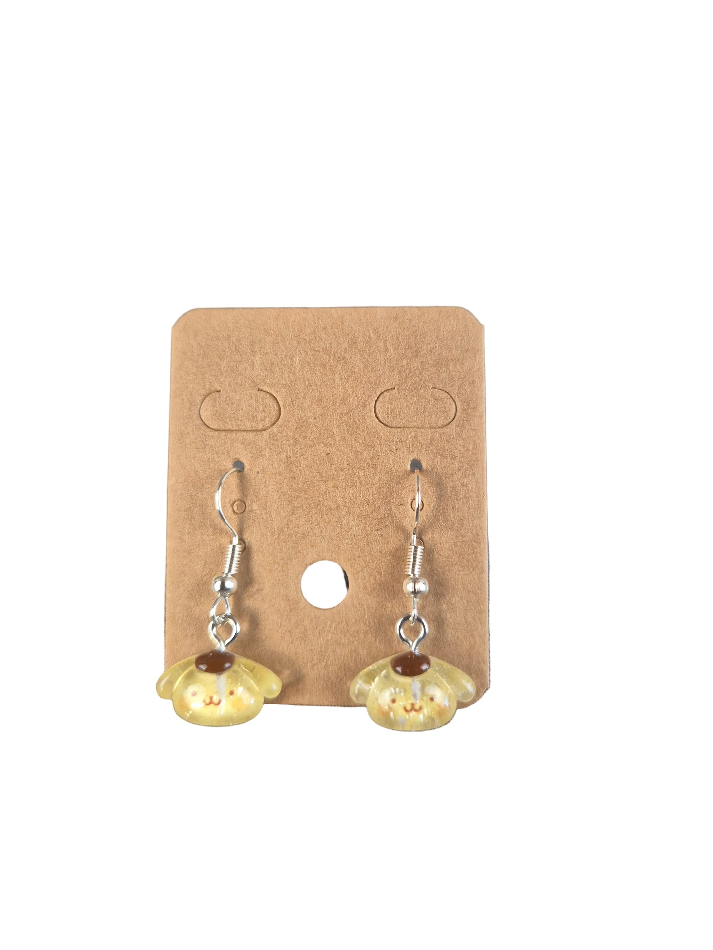 Cute Yellow Dog Earrings