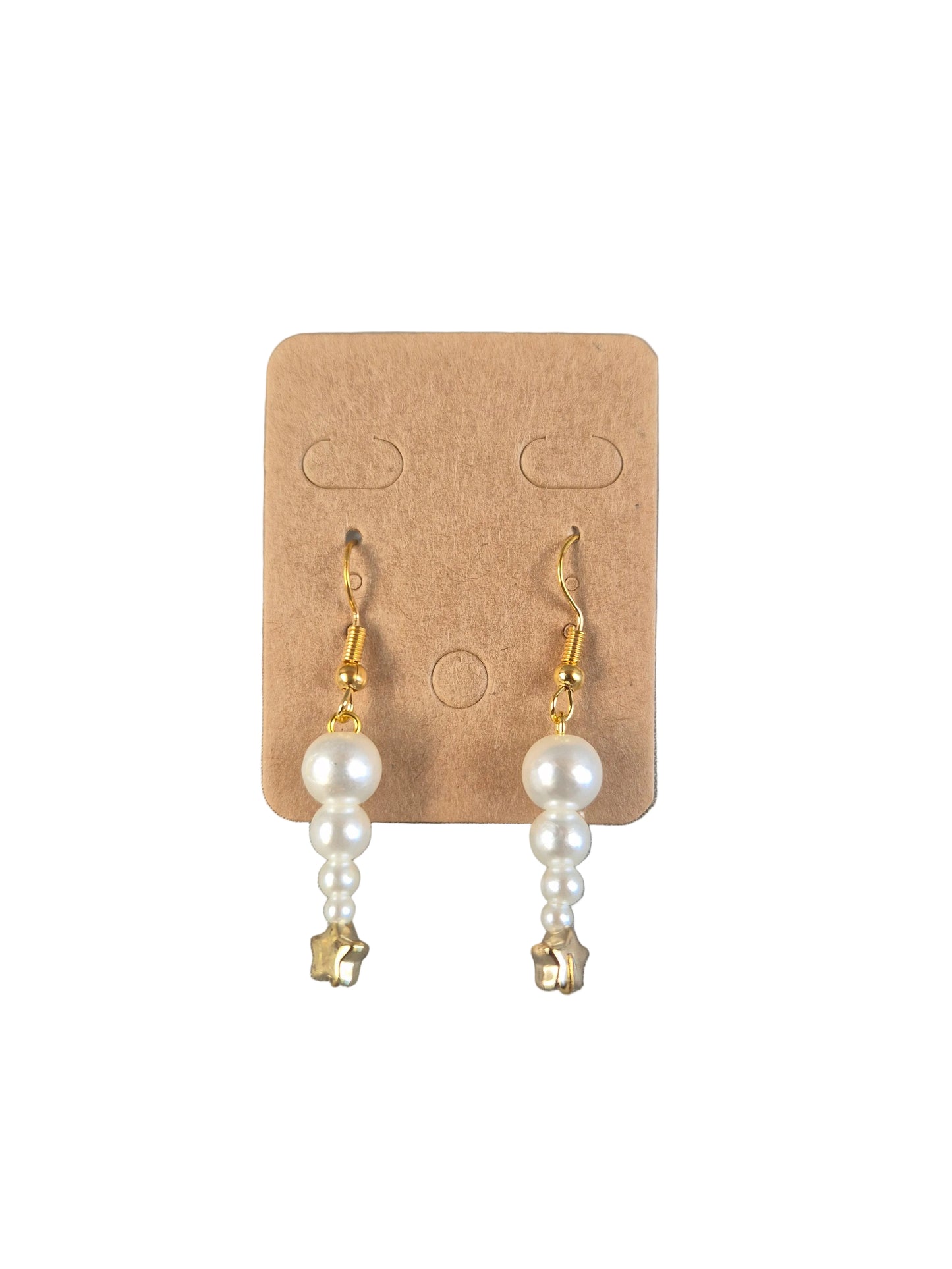 Pearly Star Drop Earrings